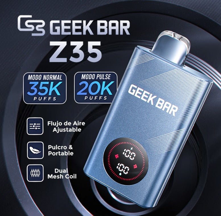 Descubrí el nuevo Geek Bar Z35: más potencia, más sabor y más estilo.