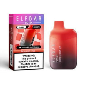 ELFBAR BC 15K - AMERICANO ICE - VAPE DESCARTABLE 5% -  Nuvem Argentina