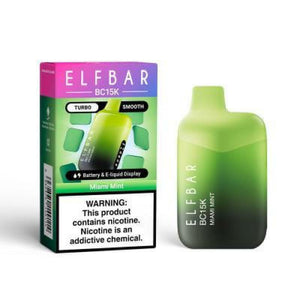 ELFBAR BC 15K - MIAMI MINT - VAPE DESCARTABLE 5% - Nuvem Argentina